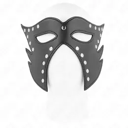 KINK Mask macke Model 2 Crna imitacija koze 29x15 cm