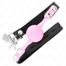 KINK Luminous Silicone Gag 4cm - Adjustable Strap, 60x2cm, Black