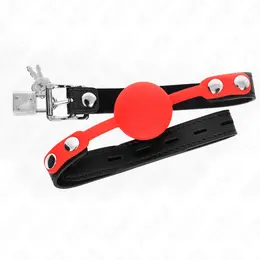 KINK Silicone Ball Gag sa Bravom 4cm - Podesiva sigurna traka 60cm