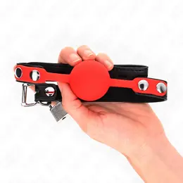 KINK Silicone Ball Gag sa Bravom 4cm - Podesiva sigurna traka 60cm