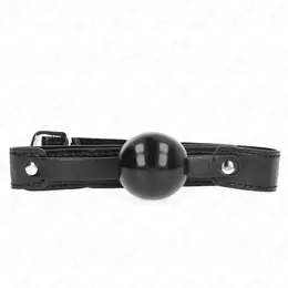 KINK Kuglasti Gag Model 2 Mekani TPE 4cm - Podesiva Crna Traka 65x2.5cm