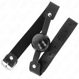 KINK Kuglasti Gag Model 2 Mekani TPE 4cm - Podesiva Crna Traka 65x2.5cm
