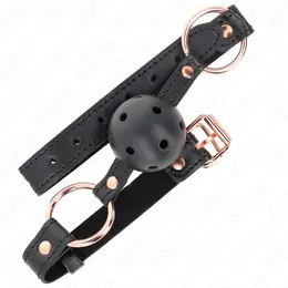 KINK Premium TPE Kuglasti Gag 4 cm - Podesiva Traka, Crna, 60 x 2 cm