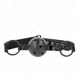 KINK Dijamant Sistem Lopte 4.5 cm - Podesivi Silikonski Gag, Crna