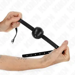 KINK Simplicity Crni Kuglasti Gag 4.5 cm - Prozračan, Podesiva Traka
