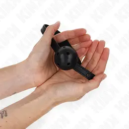 KINK Simplicity Crni Kuglasti Gag 4.5 cm - Prozračan, Podesiva Traka