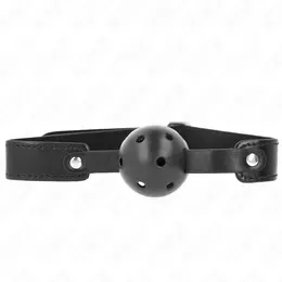 KINK Prozračni Silikonski Kuglasti Gag 4.5 cm - Podesiva Crna Traka 65 cm