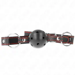 KINK Šuplji Čvrsti Crni Kuglasti Gag Model 2 - Podesiva Lopta 6.5cm