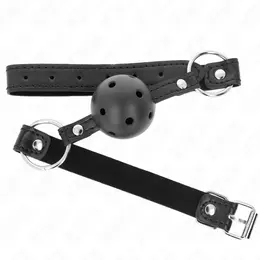 KINK Šuplji Čvrsti Crni Gag Lopta Model 1 - 4.5 cm Anatomski Dizajn