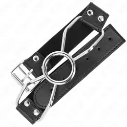 KINK Spider Mouth Gag S - Silikon i veganska koža, 3 cm, Crna/Crvena