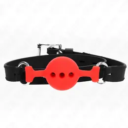 KINK Potpuno silikonski podesivi Gag S Crveni lopta 4 cm kaiš 35-51 cm