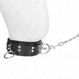 KINK 3-Ring Ogrlica sa odvojivim povodcem 80 cm - Podesivi crni kaiš
