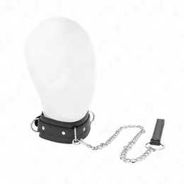 KINK Podesiva ogrlica sa povodcem 3-Ring Model, Crna, 38-49 cm, povodac 65 cm