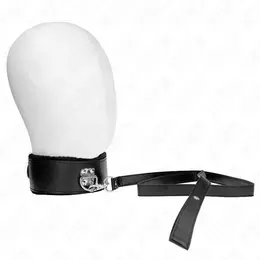 KINK Podesiva crna ogrlica sa povodcem 116cm Srebrni klikeri Model 4