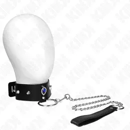 KINK Plavi dijamant podesiva ogrlica i povodac set, 36-43 cm, povodac 65 cm