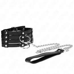 KINK Podesivi set ogrlice i povodca 65cm - Elegantna veganska koža, 35-51cm