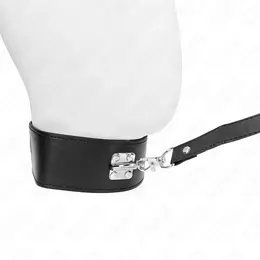 KINK Podesivi set ogrlice i povodca Model 2 Crna 116cm, 36-43cm