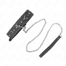 KINK PVC kožna ogrlica sa rhinestone zakovicama 41.5x4cm + povodac 105cm