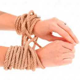 KINK Konopljino uže sa metalnim vrhom 20m - Izdržljiv prirodni bondage alat