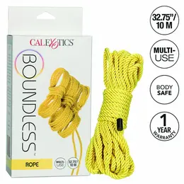 CalExotics Boundless Uže 10m Žuto - Izdržljiv bondage dodatak