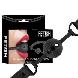 Fetish Submissive Silikonski kuglasti gag sa prozračnim dizajnom, Podesivi kaiš