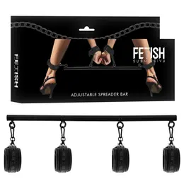 Fetish Submissive Podesiva modularna šipka za razdvajanje 4-delni set 62 cm