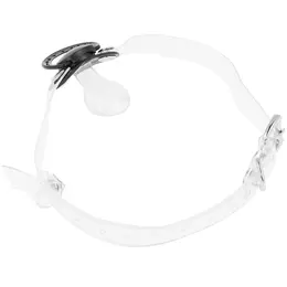 OHMAMA Fetiš providni cucla gag - Podesivi pojas 65.5cm