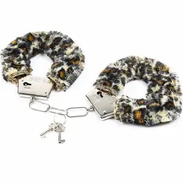 OHMAMA Velveteen Tiger-Pattern Metal Wrist Cuffs, Adjustable, One Size