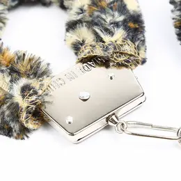 OHMAMA Velveteen Tiger-Pattern Metal Wrist Cuffs, Adjustable, One Size