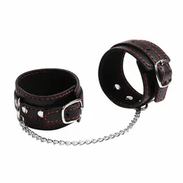 OHMAMA Simplicity Small Adjustable Wrist Cuffs PVC Black One Size