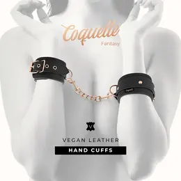 COQUETTE CHIC DESIRE Vegan Leather Adjustable Handcuffs Nickel-Free