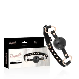Coquette Chic Desire Prozračni kuglasti gag od veganske kože Podesivi 66cm
