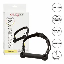 CalExotics Boundless Gag sa prečkom Podesivi silikonski sa veganskom trakom 7.5cm