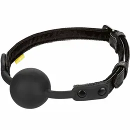 CalExotics Boundless Adjustable Silicone Ball Gag Vegan Leather Strap 3.75cm