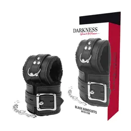 Darkness Crne Postavljene Podesive Sputavajuće Lisice Veštačka Koža