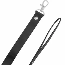 Darkness Collar Model 8435565912031 with Padlock & Vegan Leather Chain