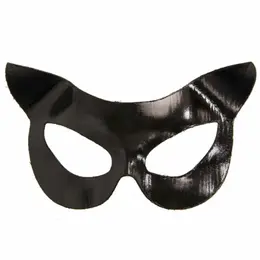 Leg Avenue Vinyl Cat Mask - Shiny Black Accessory for Costume Play