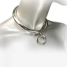 Metal Hard čelična ogrlica sa O-prstenom, 18 cm, sjajni finiš, podesiva