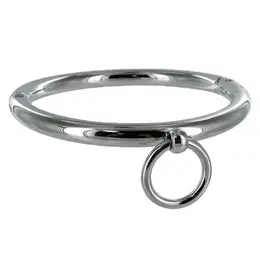 Metal Hard čelična ogrlica sa O-prstenom 10cm - sjajni nerdajući finiš