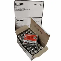 Maxell AAA R03 Saline Manganese Batteries 4-Pack, Reliable Power