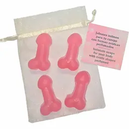 Diablo Picante mini mirisni sapuni ružičasti set od 4 - zabavno poklon izdanje