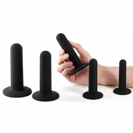 NS Novelties Renegade Dilator Kit Black - 5-Piece Silicone Set