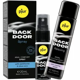 pjur Back Door Silicone Anal Set - Lubricant & Care Spray 2-in-1 Kit