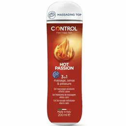 Control Hot Passion 3-in-1 Gel 200ml - Zagrevajući, bez mirisa, hipoalergen