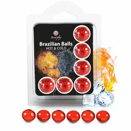Secret Play Set od 6 brazilskih intimnih sfera sa toplo-hladnim efektom