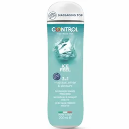 CONTROL 3 u 1 Ice Feel gel 200ml - formula za hlađenje, lubrikaciju i masažu