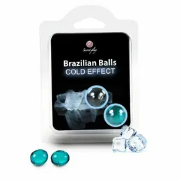 Secret Play brazilske intimne sfere sa efektom hlađenja 2 kom na vodenoj bazi