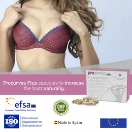 500 Cosmetics Procurves Plus veganske kapsule za podršku grudima 60 kom