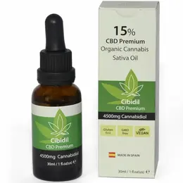 500 Cosmetics Cibidil Relaxing CBD Oil 15% 30ml - Hemp Extract Formula