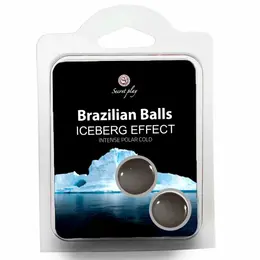 Secret Play Set 2 Brazilske Kuglice Iceberg Efekat Intenzivno Hlađenje Ulje za Masažu